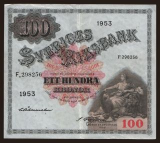 100 kronor, 1953