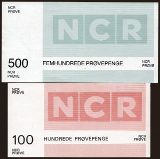 NCR, 100, 500 Kroner