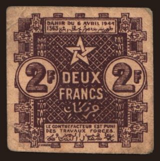 2 francs, 1944