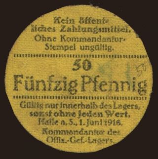 Halle, 50 Pfennig, 1916