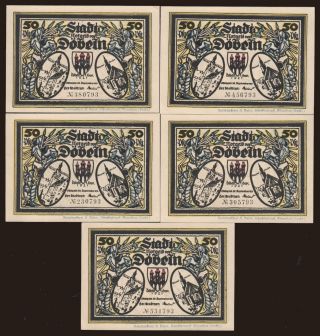 Döbeln, 5x 50 Pfennig, 1921