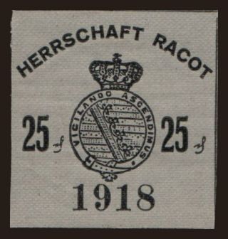 Racot/ Gutskasse Rakot, 25 Pfennig, 1918