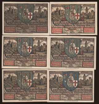 Eisenach, 6x 50 Pfennig, 1921