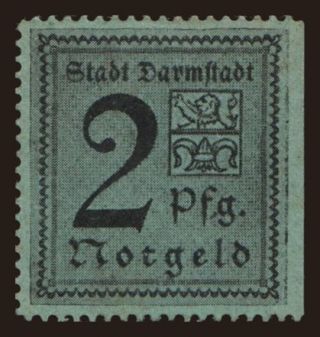 Darmstadt, 2 Pfennig, 1920