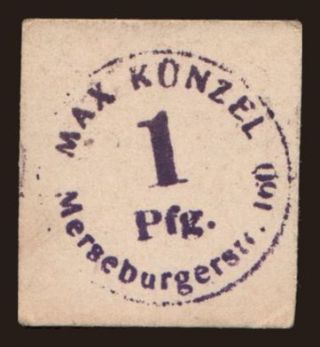 Halle/ Max Künzel, 1 Pfennig, 1917
