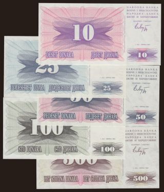 10-500 dinara, 1992, (5x)