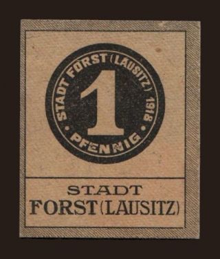 Forst, 1 Pfennig, 1918