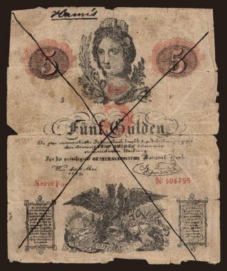 5 gulden, 1859, FALSUM