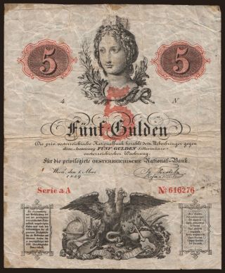 5 Gulden, 1859