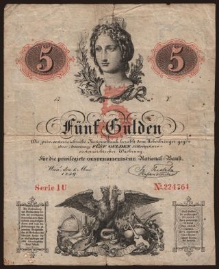 5 Gulden, 1859