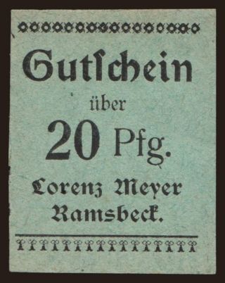 Ramsbeck/ Lorenz Meyer, 20 Pfennig, 1919