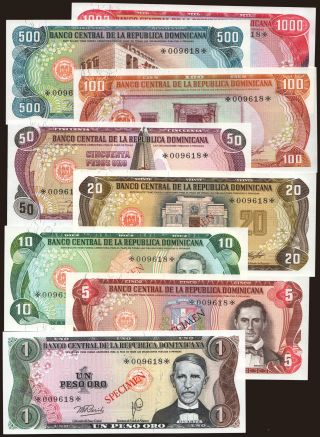 1 - 1000 pesos, 1978, SPECIMEN