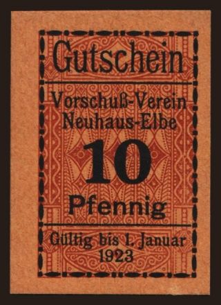 Neuhaus/ Vorschussverein, 10 Pfennig, 1923