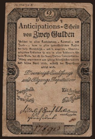 2 Gulden, 1813