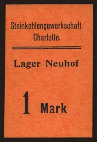 Czernitz/ Lager Neuhof, 1 Mark, 191?