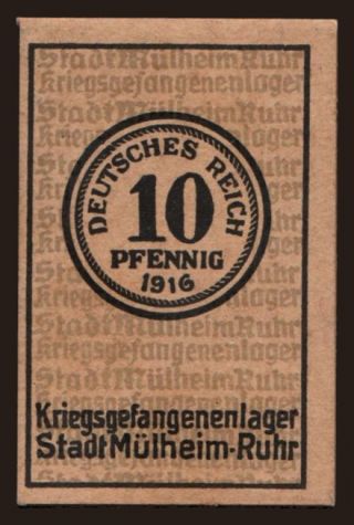 Mülheim-Ruhr, 10 Pfennig, 1916