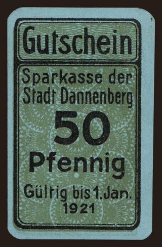 Dannenberg, 50 Pfennig, 1921
