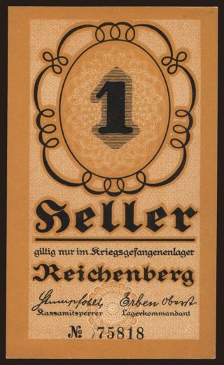Reichenberg, 1 Heller, 191?