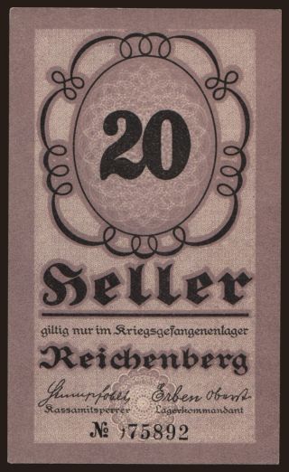 Reichenberg, 20 Heller, 191?