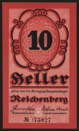Reichenberg, 10 Heller, 191?