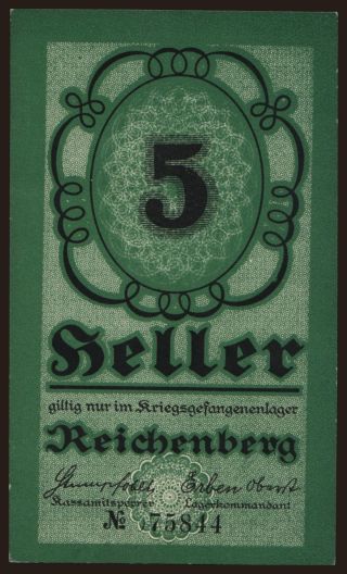 Reichenberg, 5 Heller, 191?