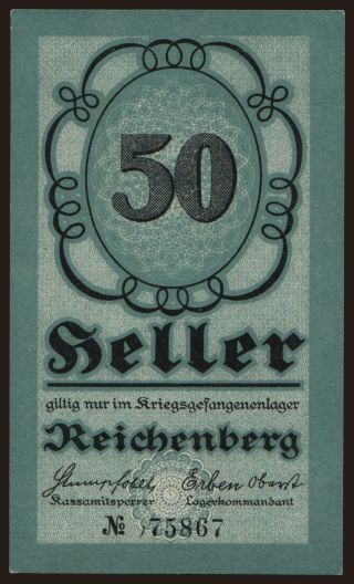 Reichenberg, 50 Heller, 191?