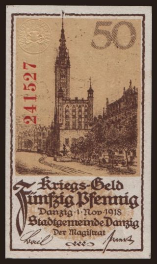 50 Pfennig, 1918