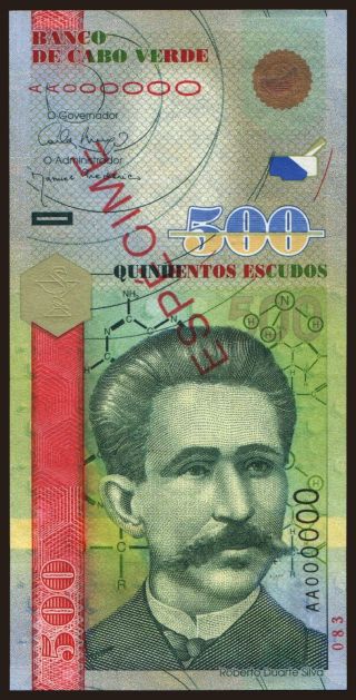 500 escudos, 2007, SPECIMEN