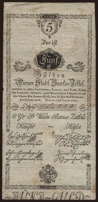5 Gulden, 1800