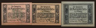 Sankt Marienkirchen, 20, 50, 75 Heller, 1920
