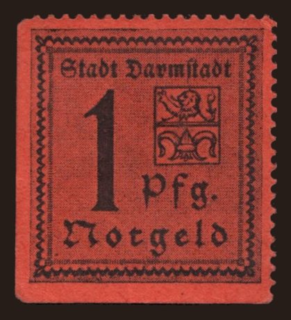 Darmstadt, 1 Pfennig, 1920