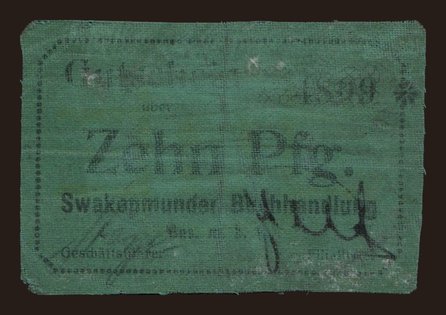 Swakopmunder Buchhandlung, 10 Pfennig, 1916