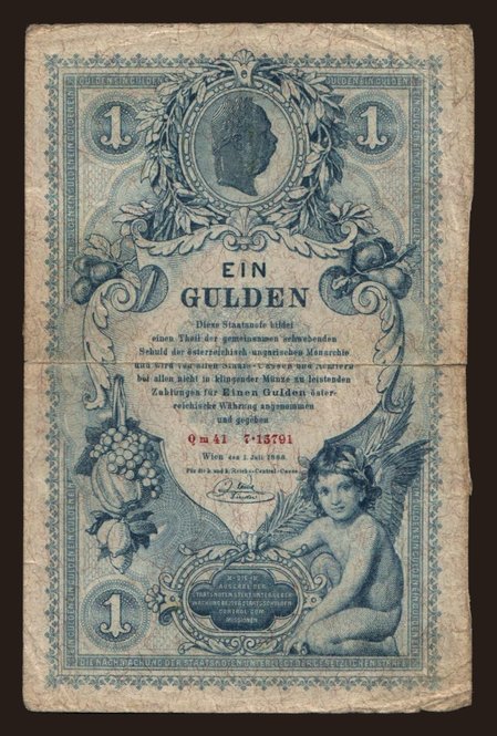 1 gulden, 1888