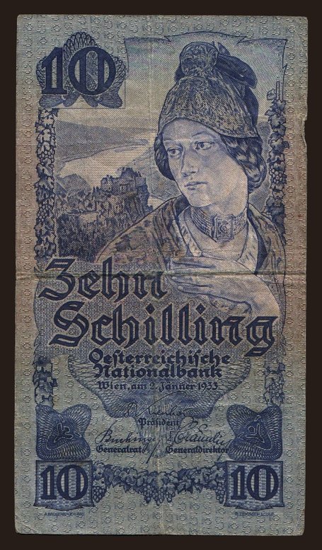 10 Schilling, 1933