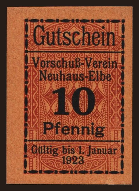 Neuhaus/ Vorschussverein, 10 Pfennig, 1923