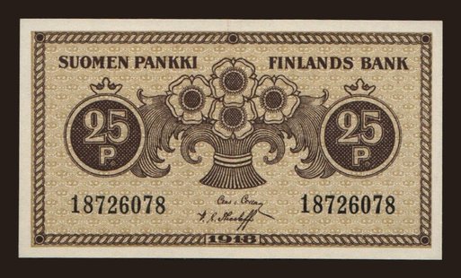 25 pennia, 1918