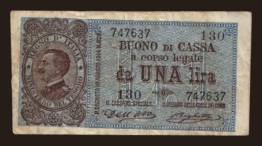 1 lira, 1914