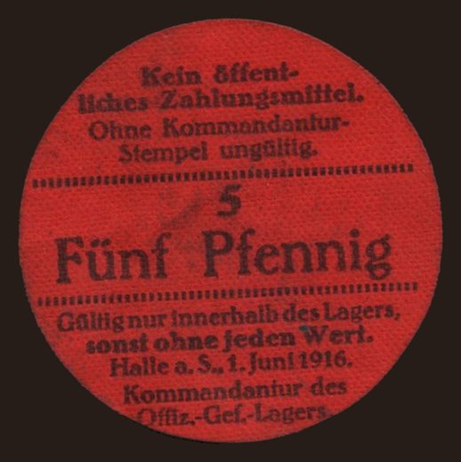 Halle, 5 Pfennig, 1916