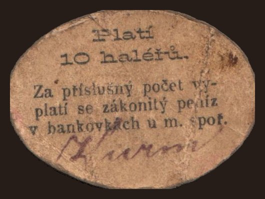 Humpolec, 10 haléřů, 1914