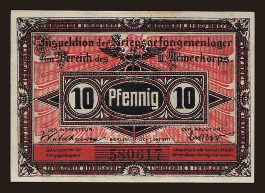 Beeskow, 10 Pfennig, 1917