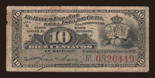 10 centavos, 1897