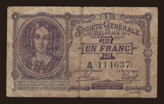 1 franc, 1915