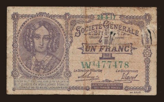 1 franc, 1917