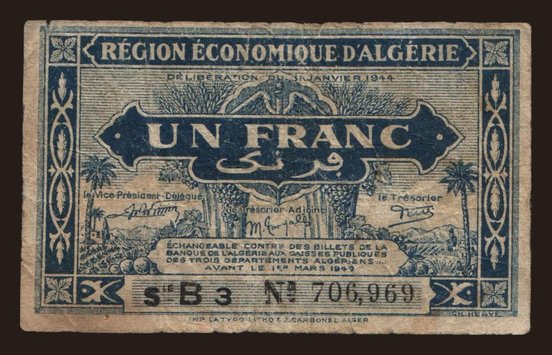 1 franc, 1944