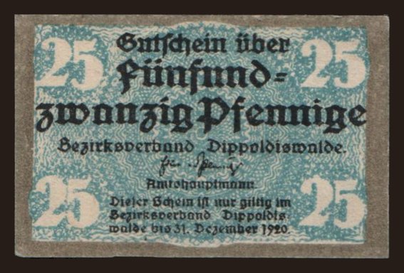 Dippoldiswalde, 25 Pfennig, 1920