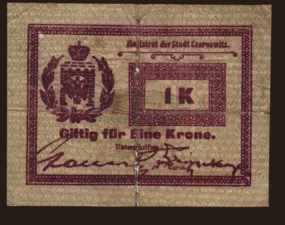 Czernowitz, 1 Krone, 1914