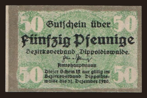 Dippoldiswalde, 50 Pfennig, 1920