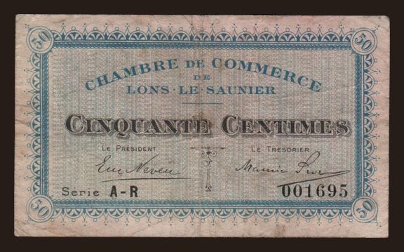 Lons-le-Saunier, 50 centimes, 192?