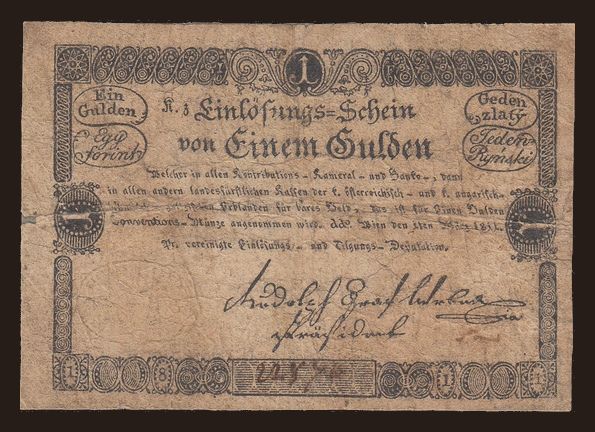 1 gulden, 1811