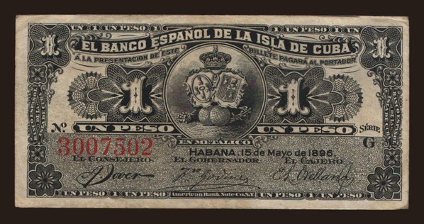 1 peso, 1896